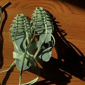 Maryam Nassir Zadeh Mint Maribel Strappy Heels